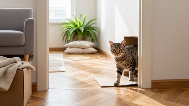 Кошка после переезда: как расширять доступ к комнатам по её готовности