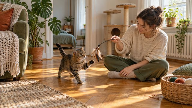 Уши кошки во время игры: как замечать смену вовлечённости